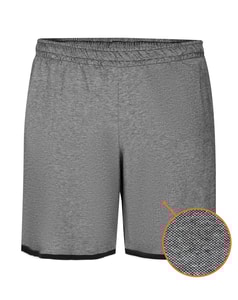 Bigdude Piqué-Shorts Schwarz/Grau